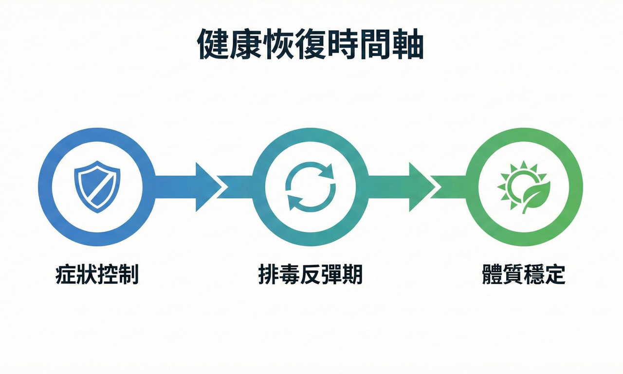 中醫治療濕疹的三階段療程:症狀控制期、排毒反彈期與體質穩定期
