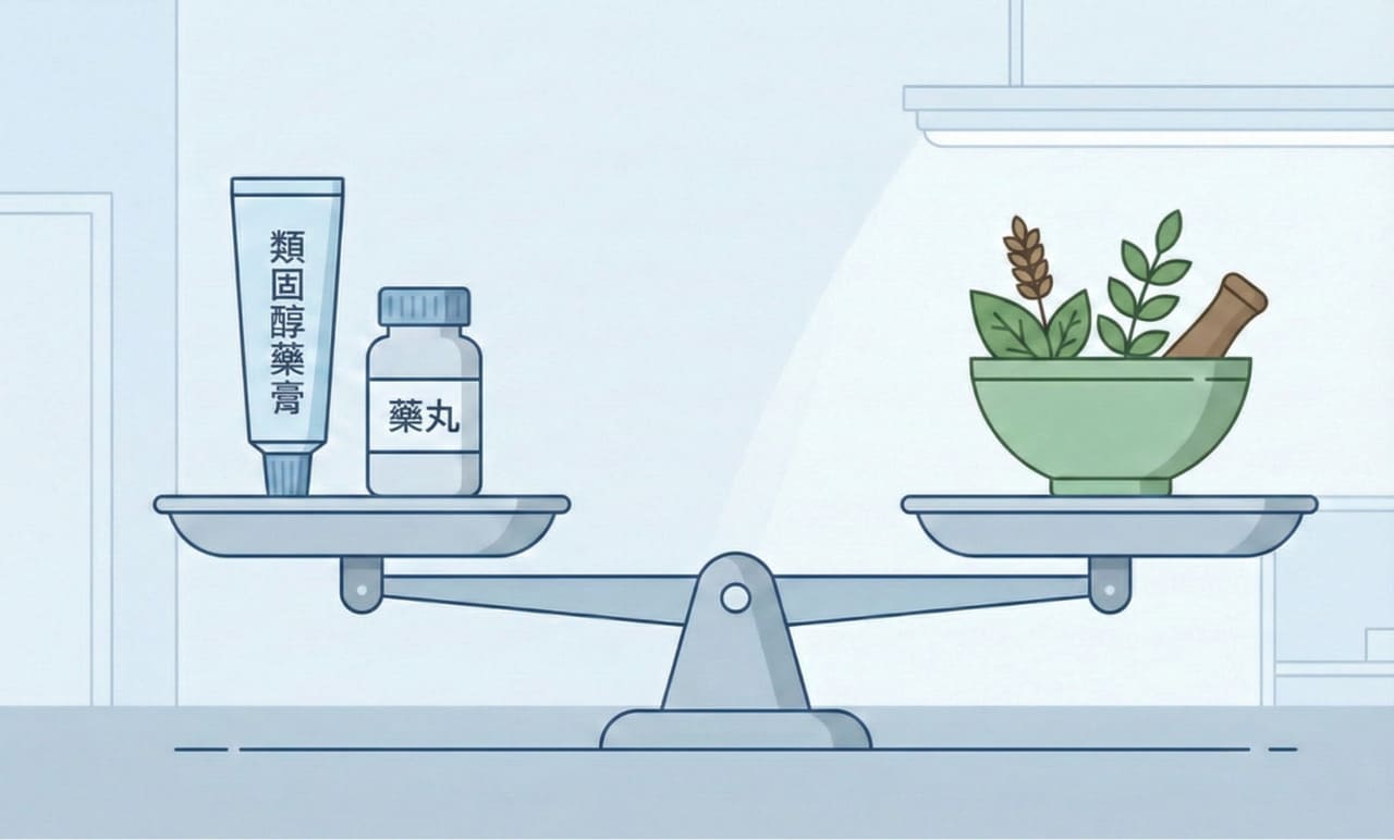 類固醇藥物與中藥體質調理的治療方式比較