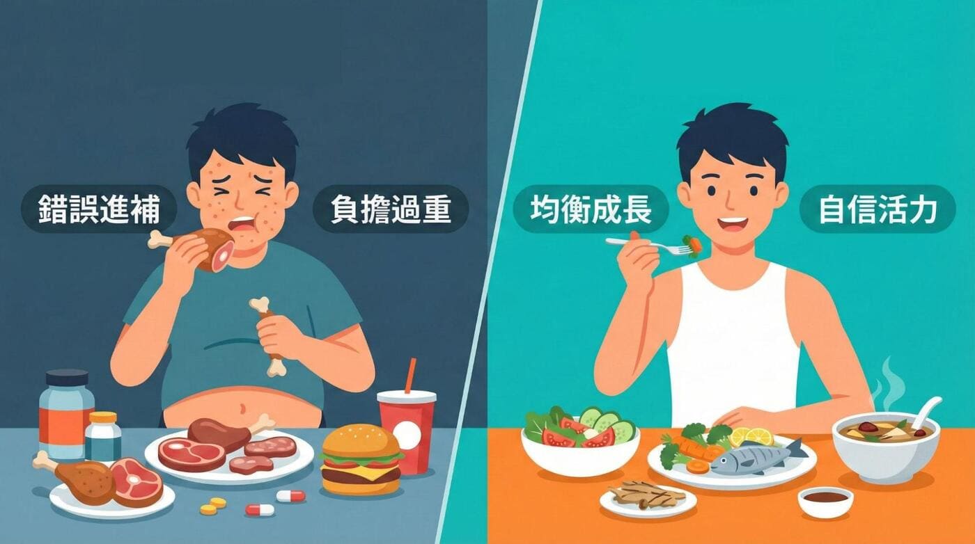 轉骨觀念對比:錯誤的過度進補與正確的調理