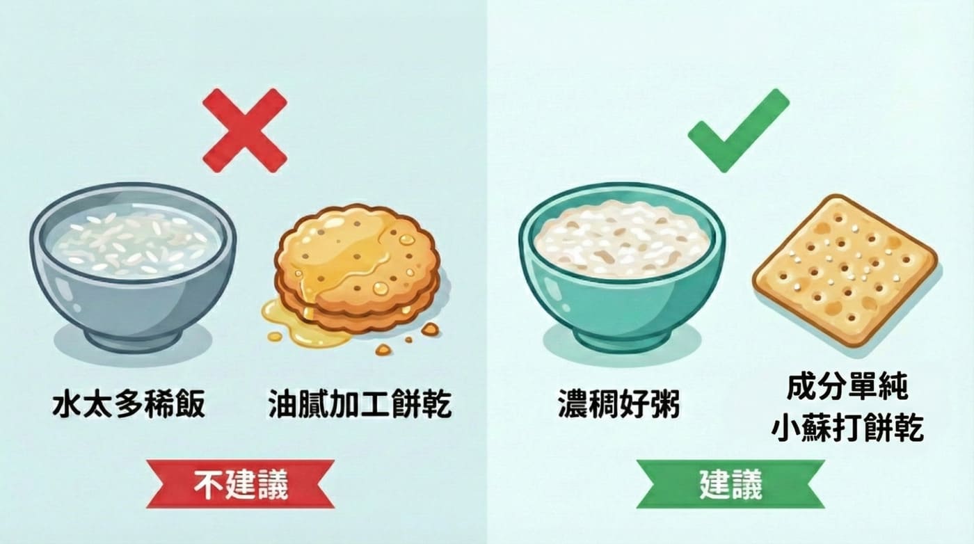 養胃食物迷思破解,稀飯與蘇打餅乾的正確吃法,濃粥優於稀粥