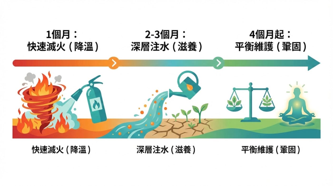 中醫治療更年期療程規劃時間軸:從緩解症狀到體質調理的三階段說明